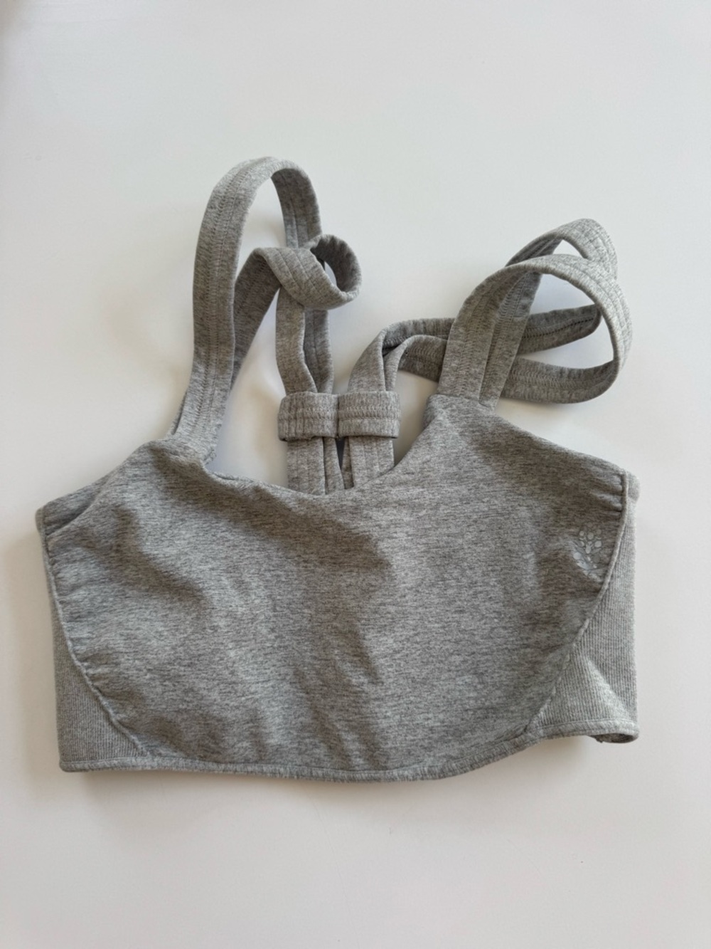 Grey on the radar sports bra In great
